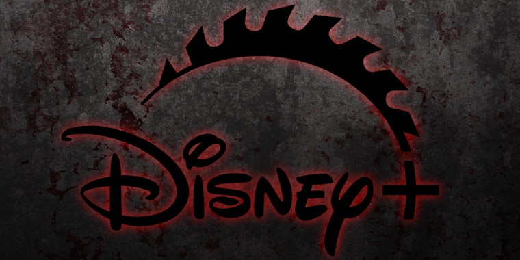 Disney+ logo with saw blade