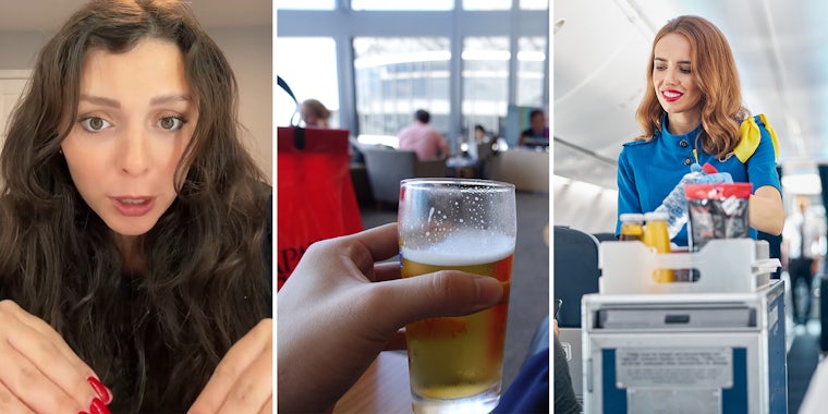 Flight attendant issues PSA to people who drink at the airport