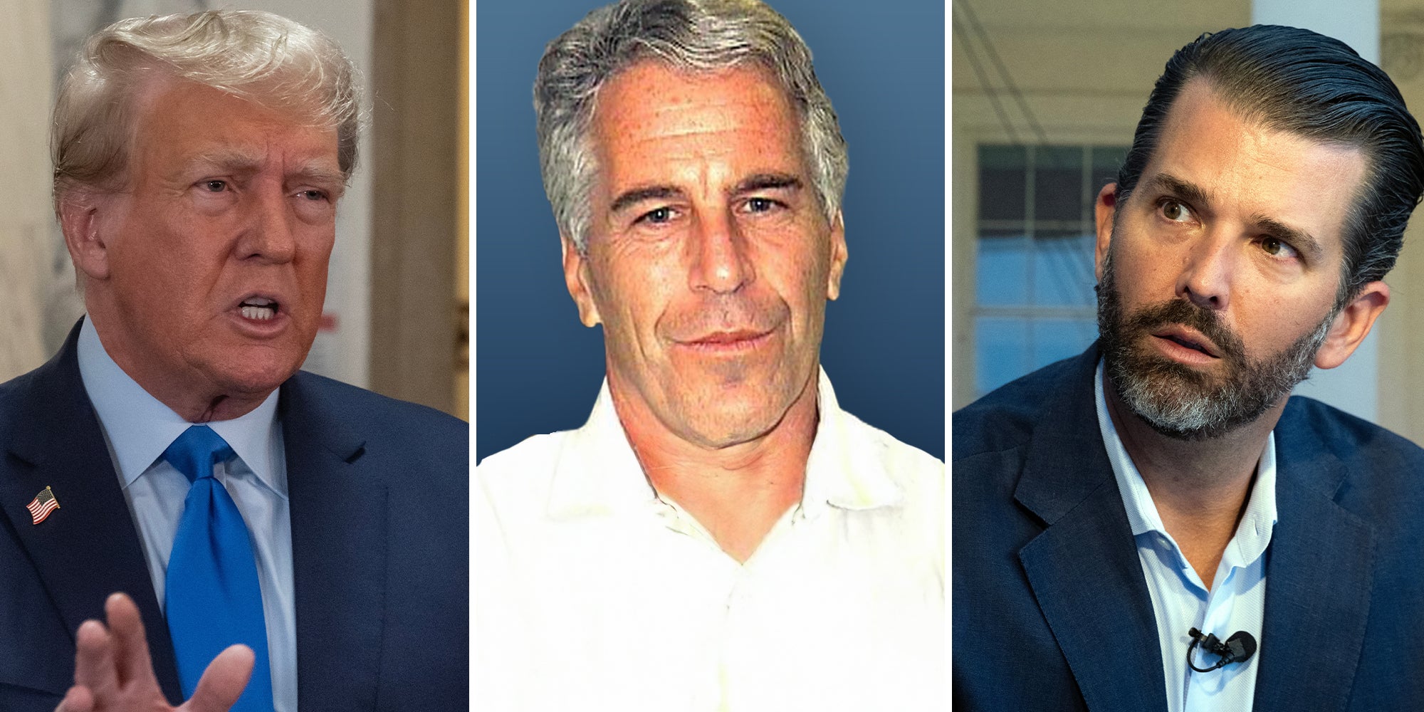 Donald Trump Jr. argues his father isn't on the Epstein list