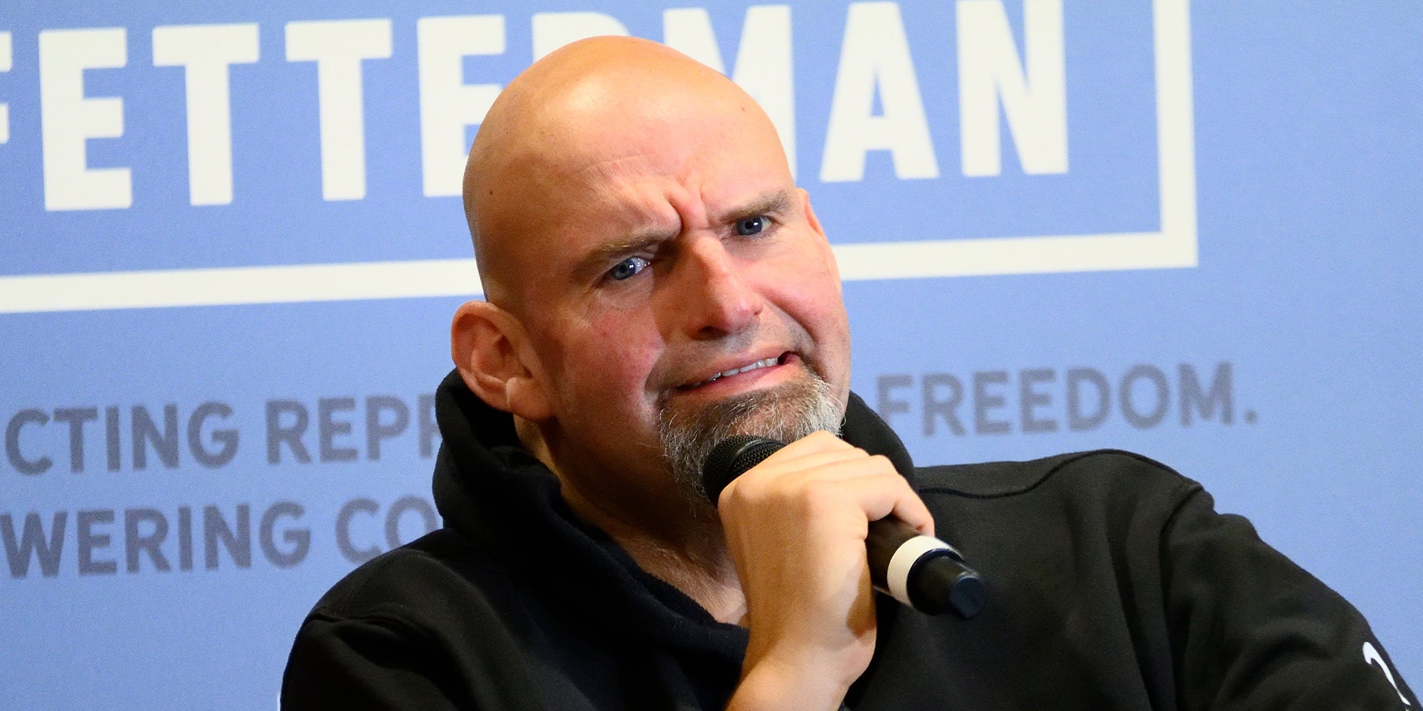 Critics say John Fetterman's brain damage turned him into a conservative