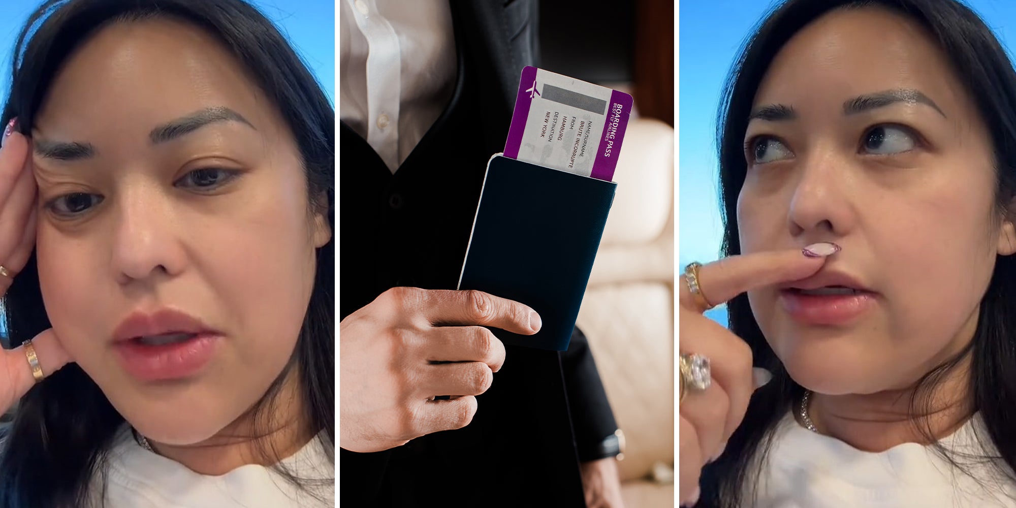 passenger says family asked her to switch seats. She had a first class ticket