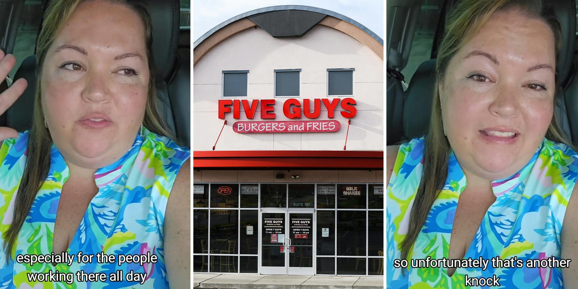 Secret shopper gets cheeseburger meal from 'super clean' and 'friendly' Five Guys location. They still failed