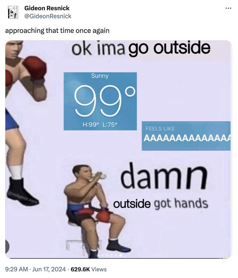 Too Hot Outside Heat Wave Memes