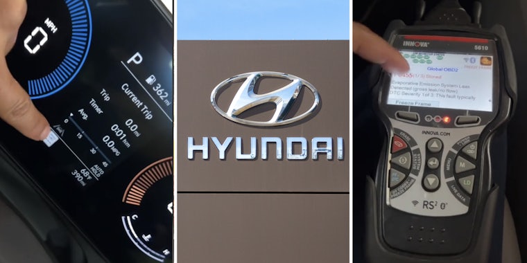 Engine light(l), Hyundai sign(c), Scanner(r)