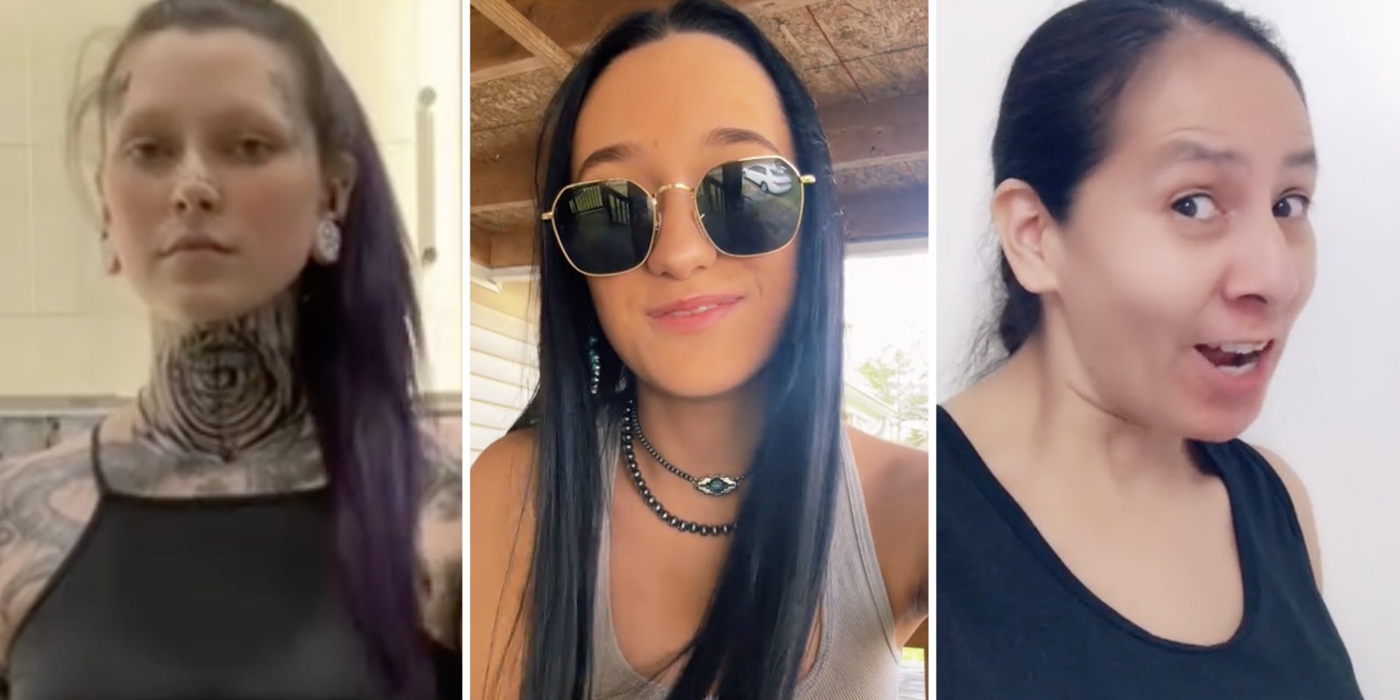 Three split of different women