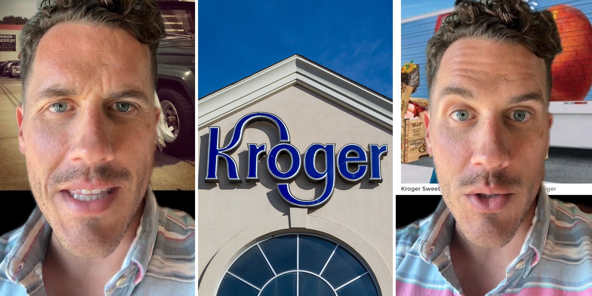 Peach sellers accuse Kroger of stealing, Photoshopping their ads for their new peach truck