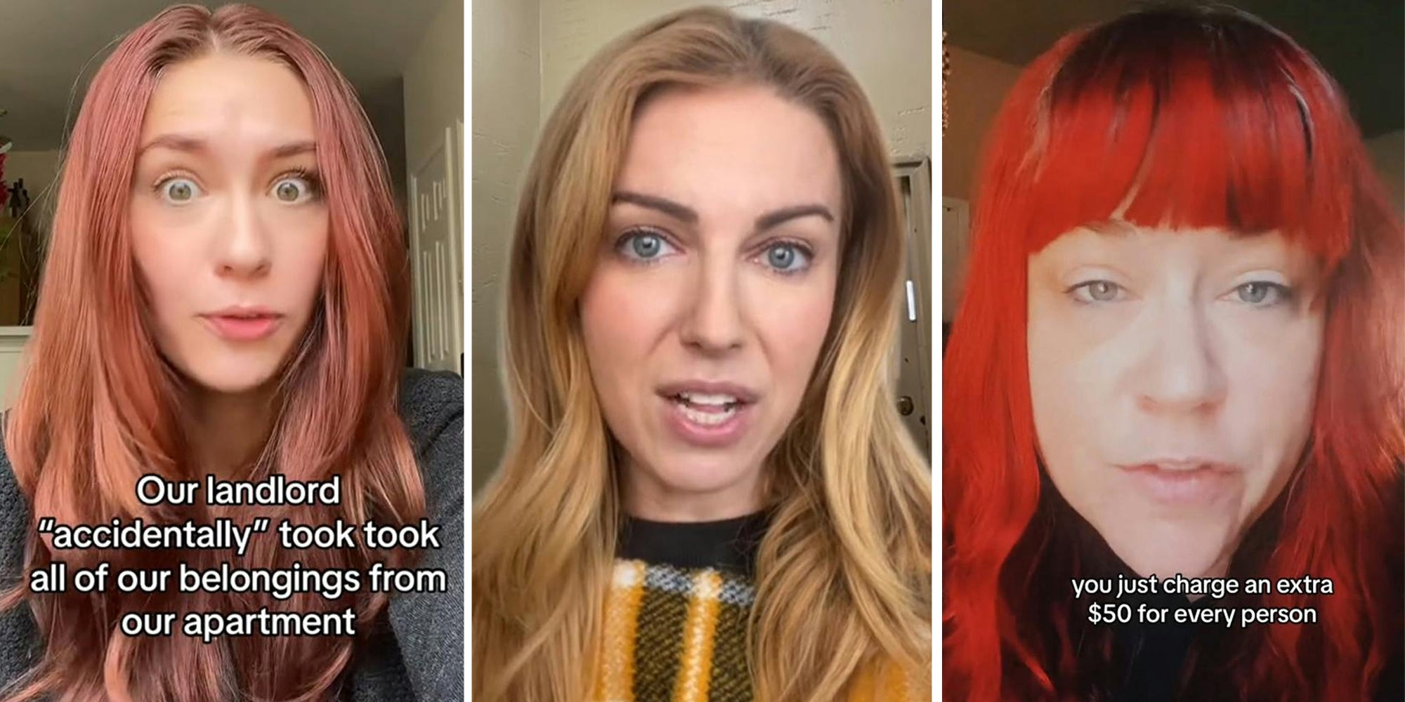 Woman 1 talking(l), Woman 2 talking(c), Woman 3 talking(r)