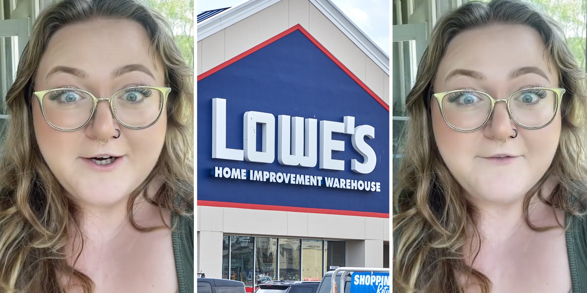 Woman talking(l+r), Lowes(c)