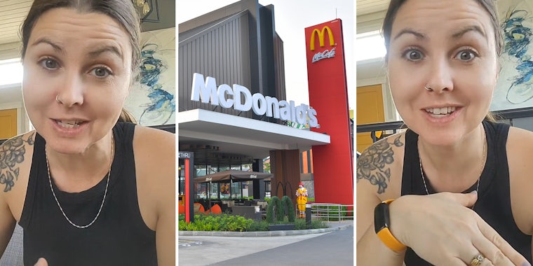 McDonald’s customer refuses new bag charge. This is how they bring her food out instead