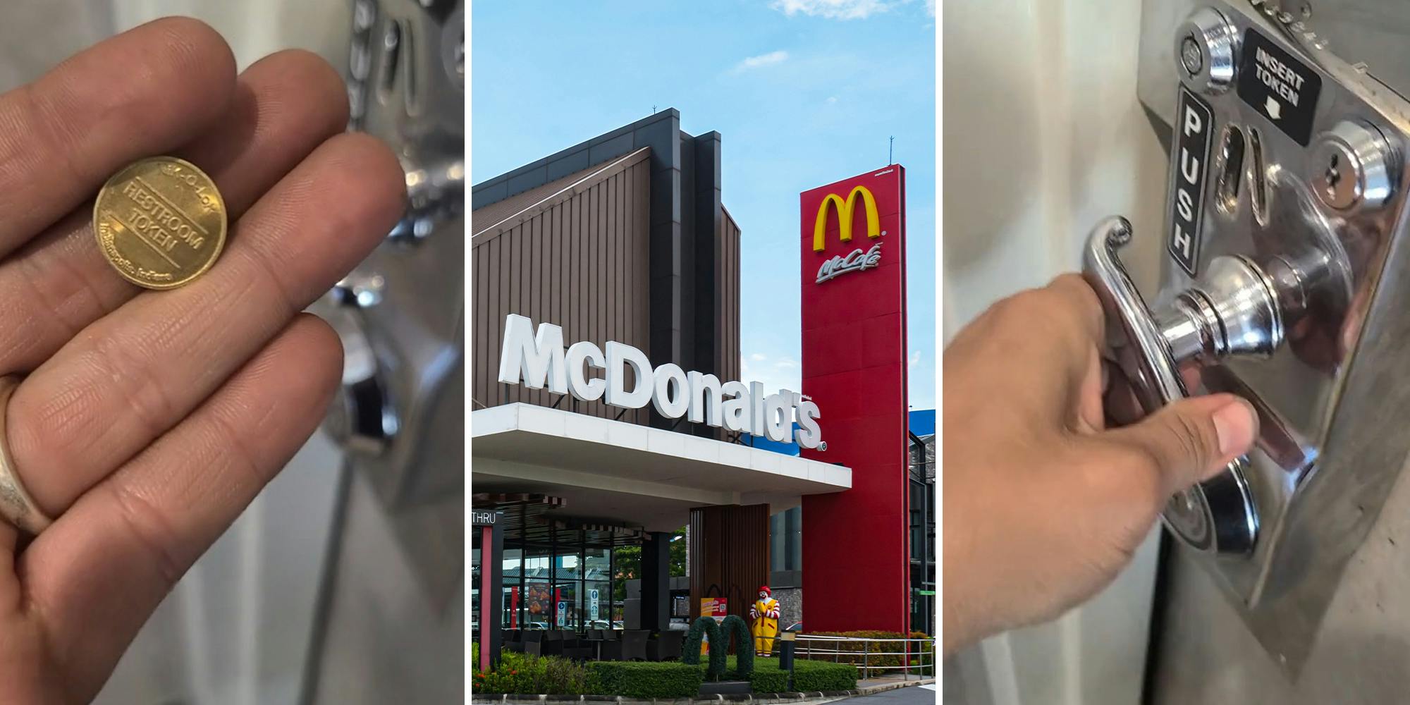 Customer tries using the bathroom at McDonald's. She can't believe what she needs to get in