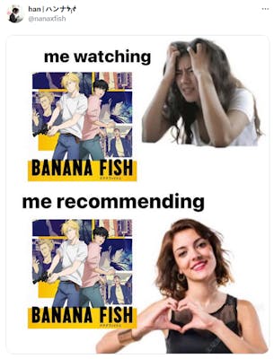 me watching vs me recommending meme