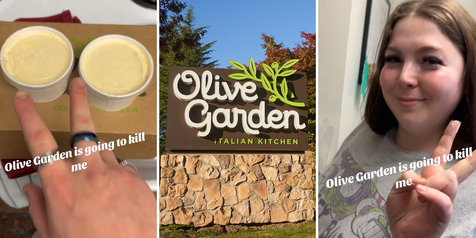 Olive Garden customer shows trick to ordering gift box full of bread sticks