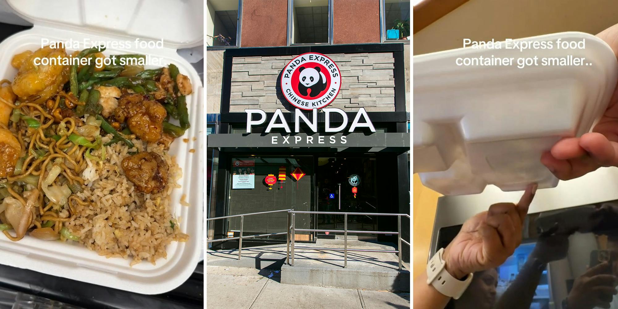 Panda Express customer claims takeout containers have gotten smaller