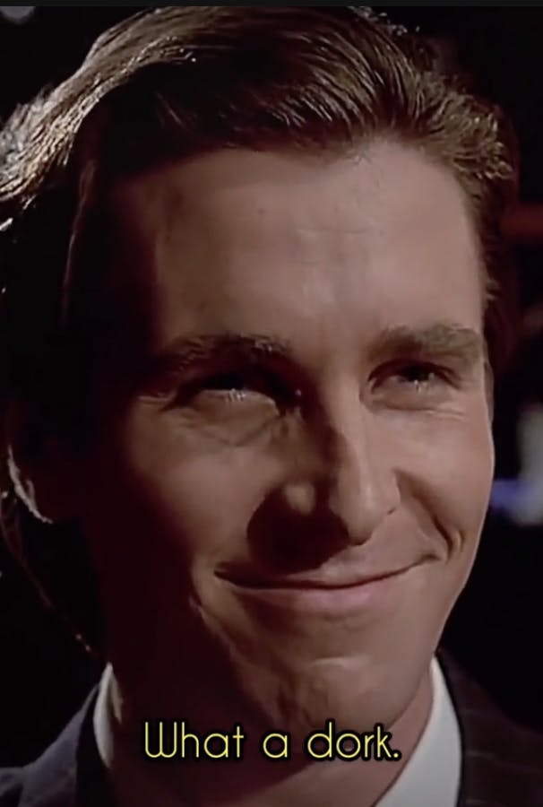 patrick bateman sigma face