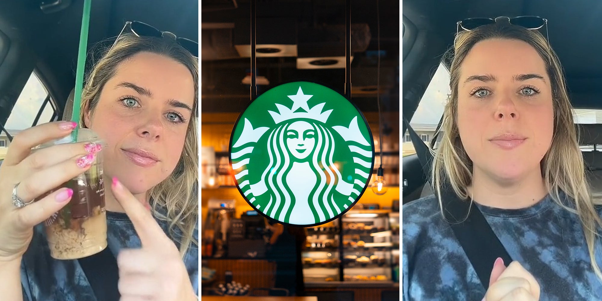 Woman issues warning to those who hoard old Starbucks cups in car
