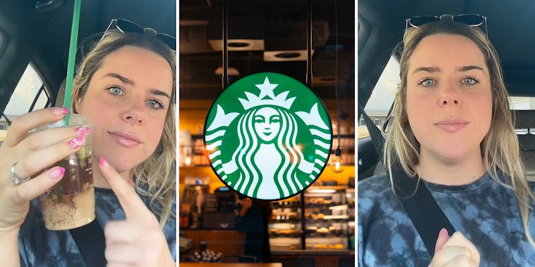 Woman issues warning to those who hoard old Starbucks cups in car