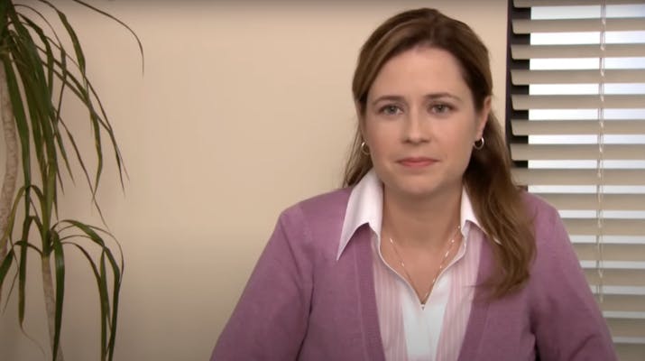 they're the same picture: Pam from The Office looking into the camera