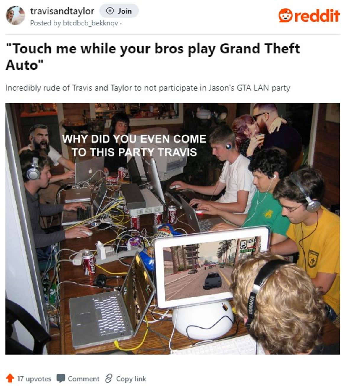 Touch Me While Your Bros Play GTA Explained