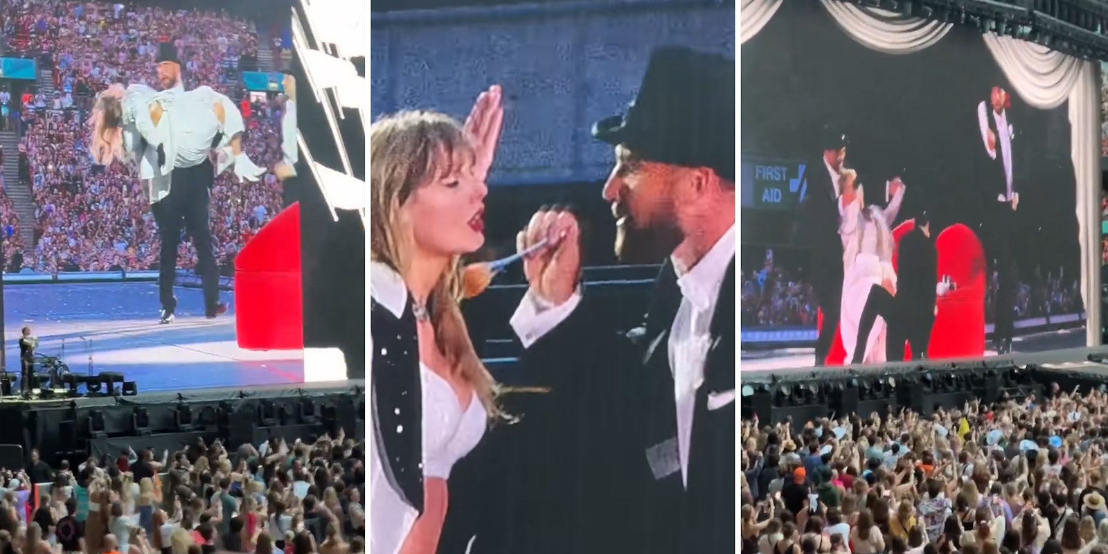 Travis Kelce makes an appearance at the Eras tour, gets memed