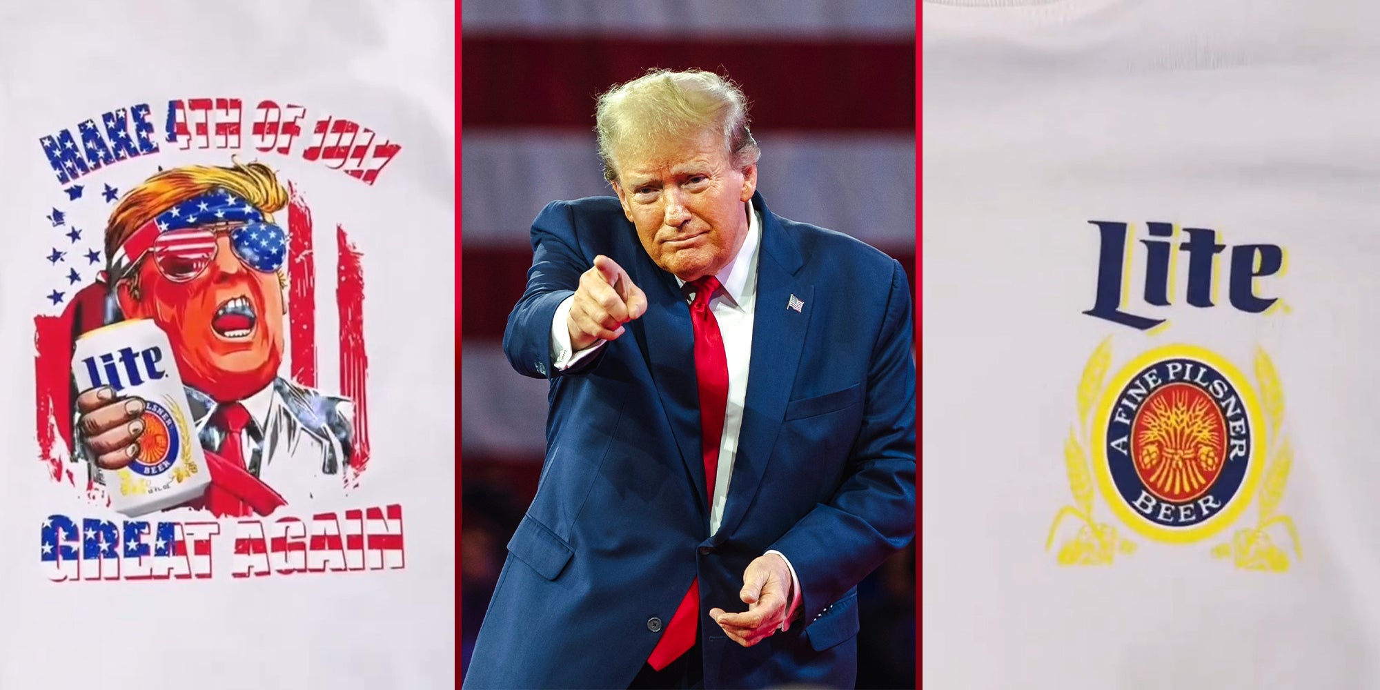 Trump Miller Lite tees are booming on TikTok ahead of July 4th