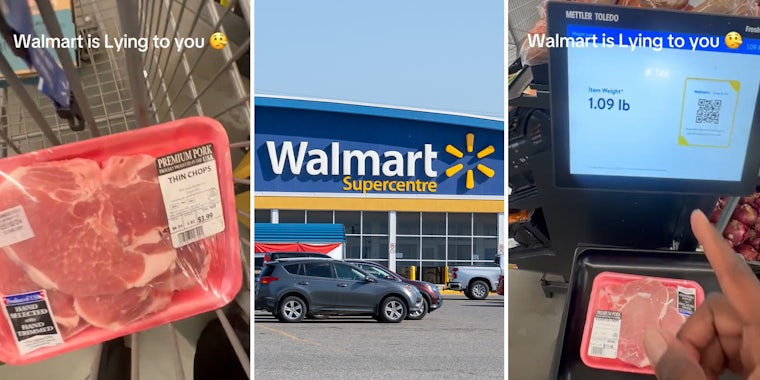 Shopper accuses Walmart of lying to customers after weighing 2 packs of pork chops
