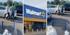 Walmart shopper confronts men after she catches them leaning on her car
