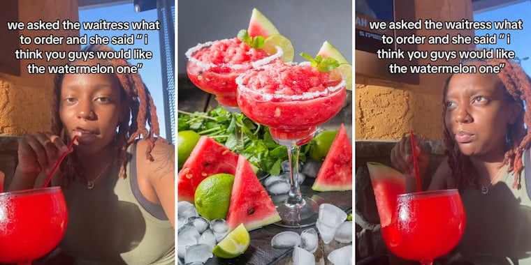 Black customers say server recommended they get the watermelon margarita
