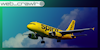 A Spirit Airlines plane. The Daily Dot newsletter web_crawlr logo is in the top left corner.