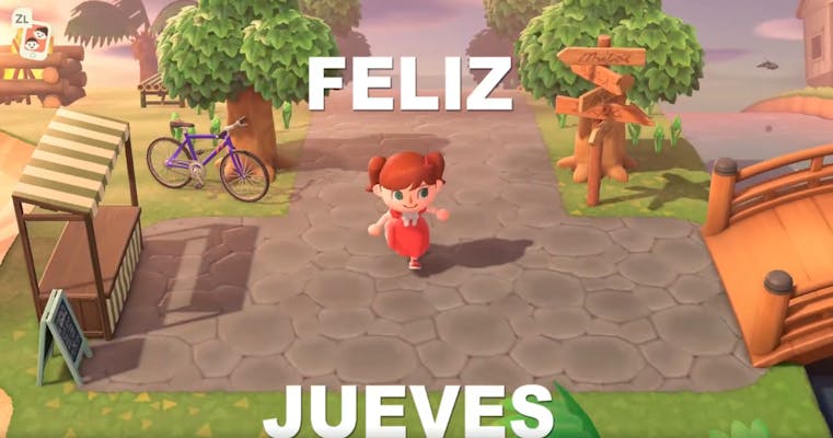 Facebook post mashing up Feliz Jueves with Animal Crossing by Animal Crossing: Memexico
