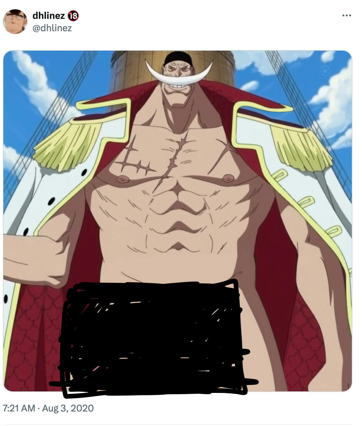 One Piece is real penis edit on twitter by dhlinez