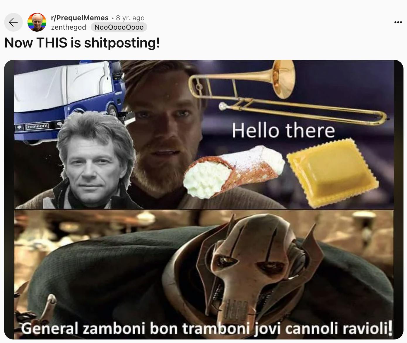 Hello there shitpost on reddit by zenthegod