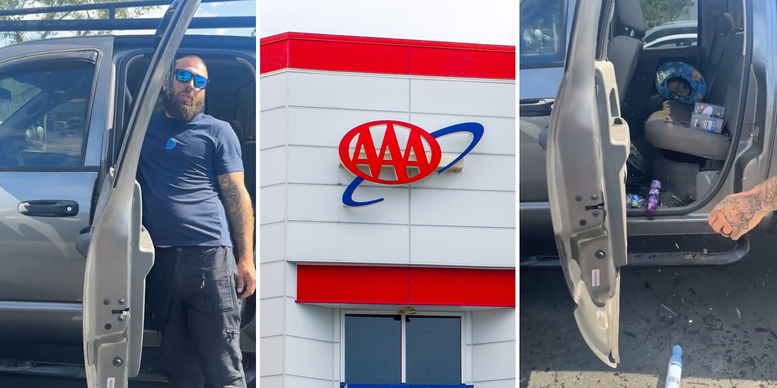 Man gets sick of waiting for AAA to unlock car door, does something shocking instead
