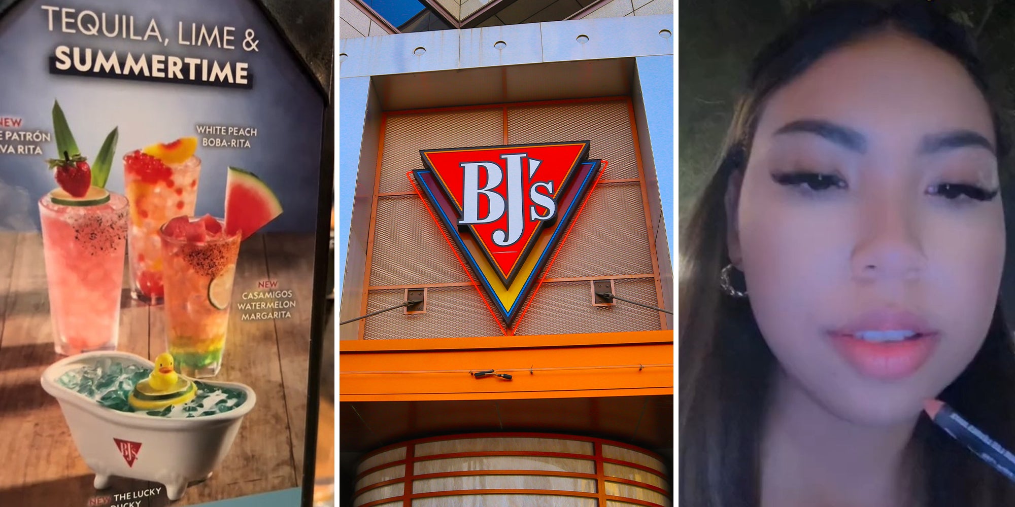 BJ’s customer can’t believe what she received after ordering the ducky bathtub alcoholic drink 