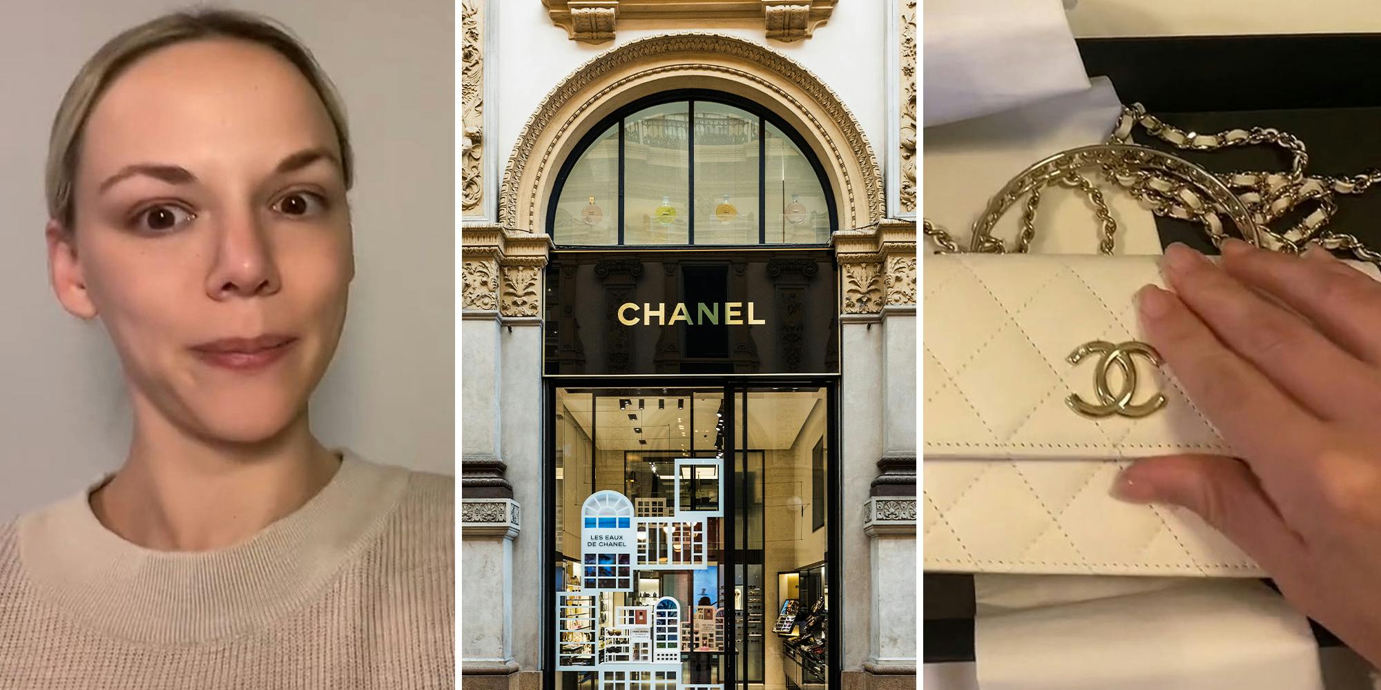 Chanel store of selling her a fake purse