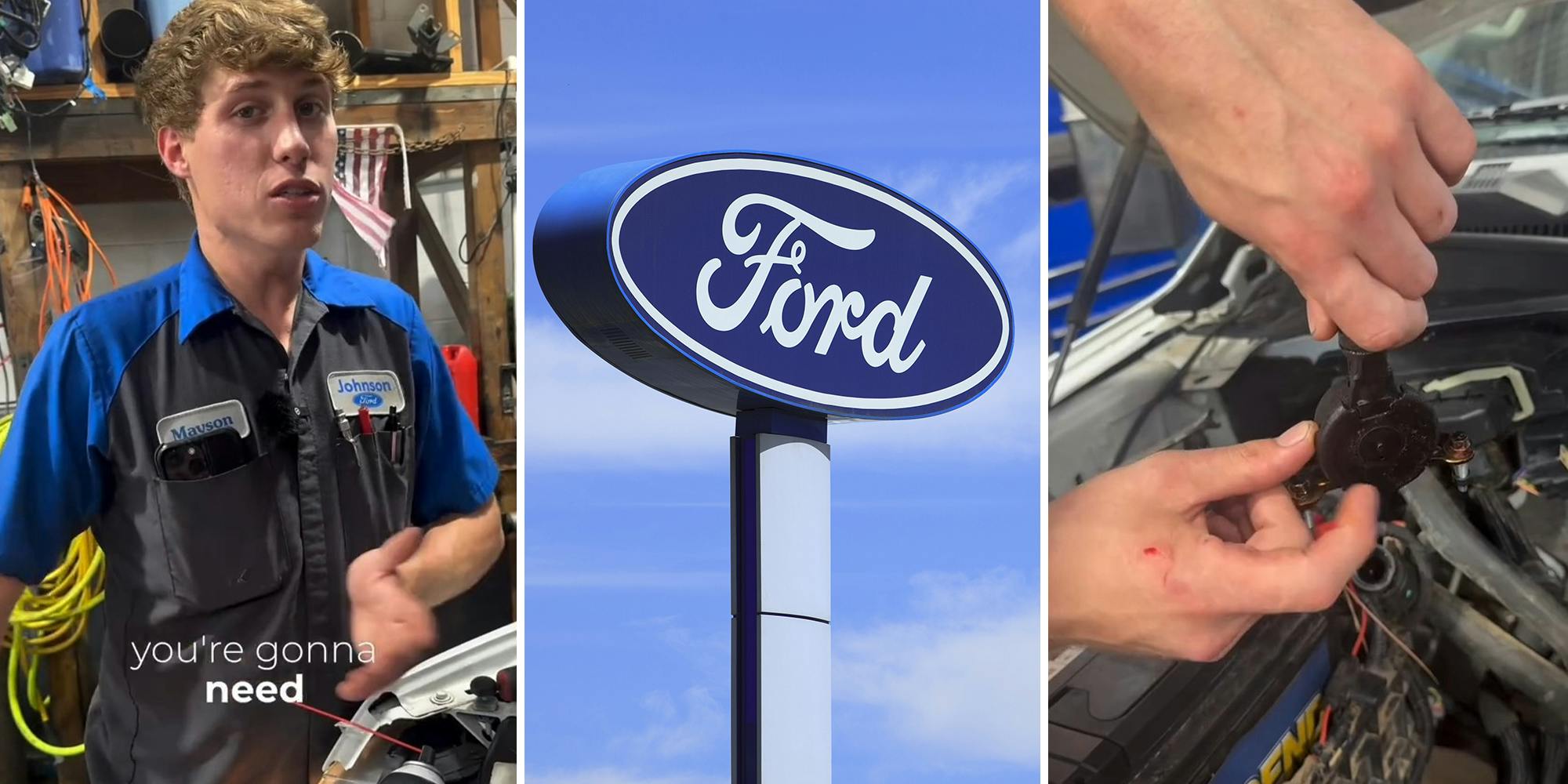 Ford mechanic shows what happens to trucks when you don’t regularly change the oil