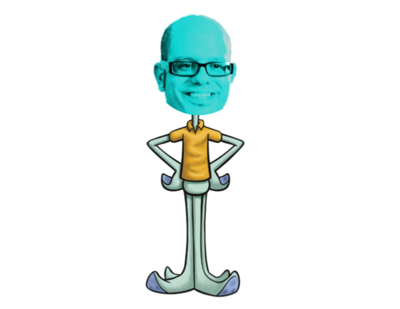 Ian Hawke post on KYM by IanHawkeFan1 of character as Squidward