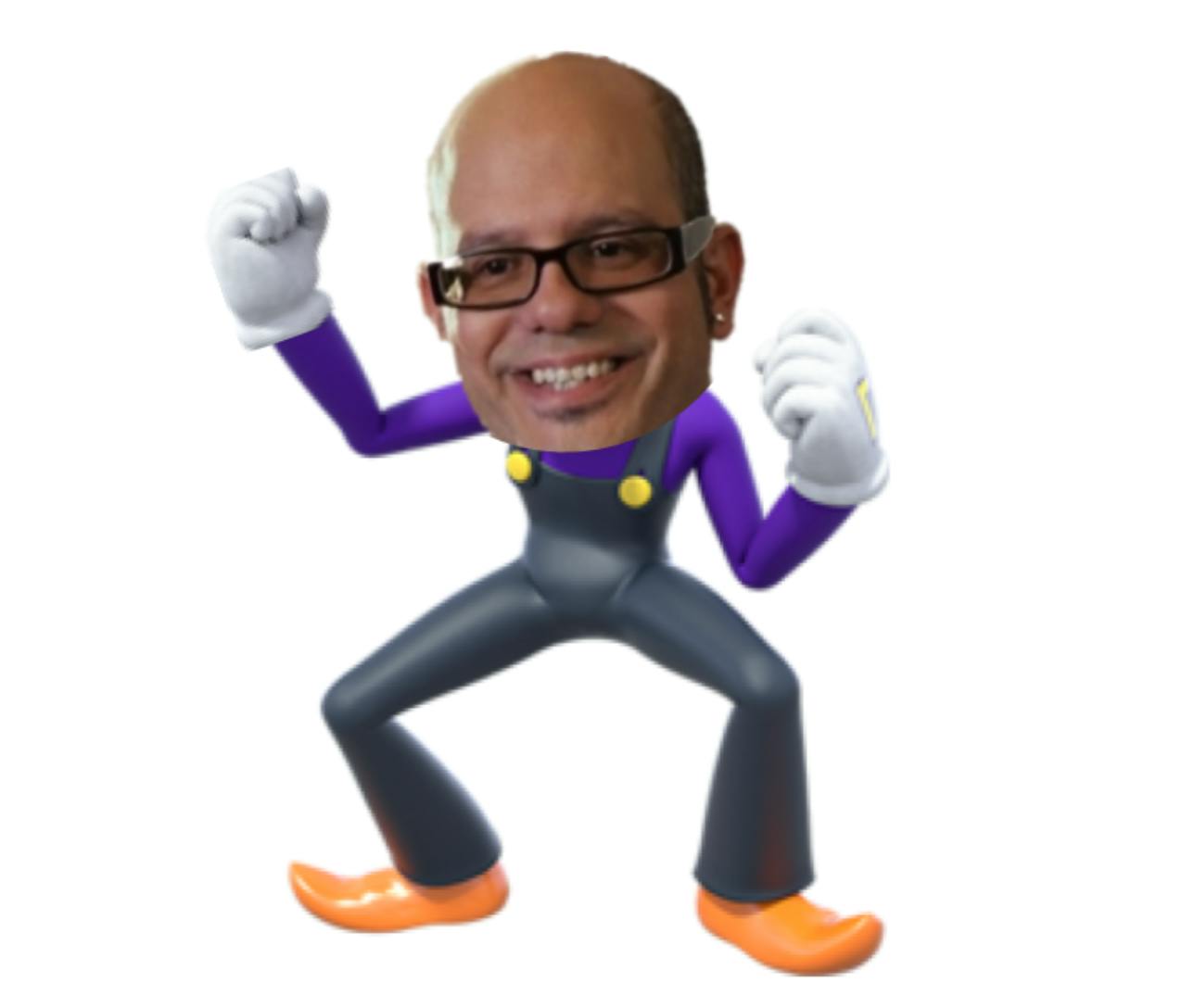 Ian Hawke post on KYM by IanHawkeFan1 of character as Waluigi