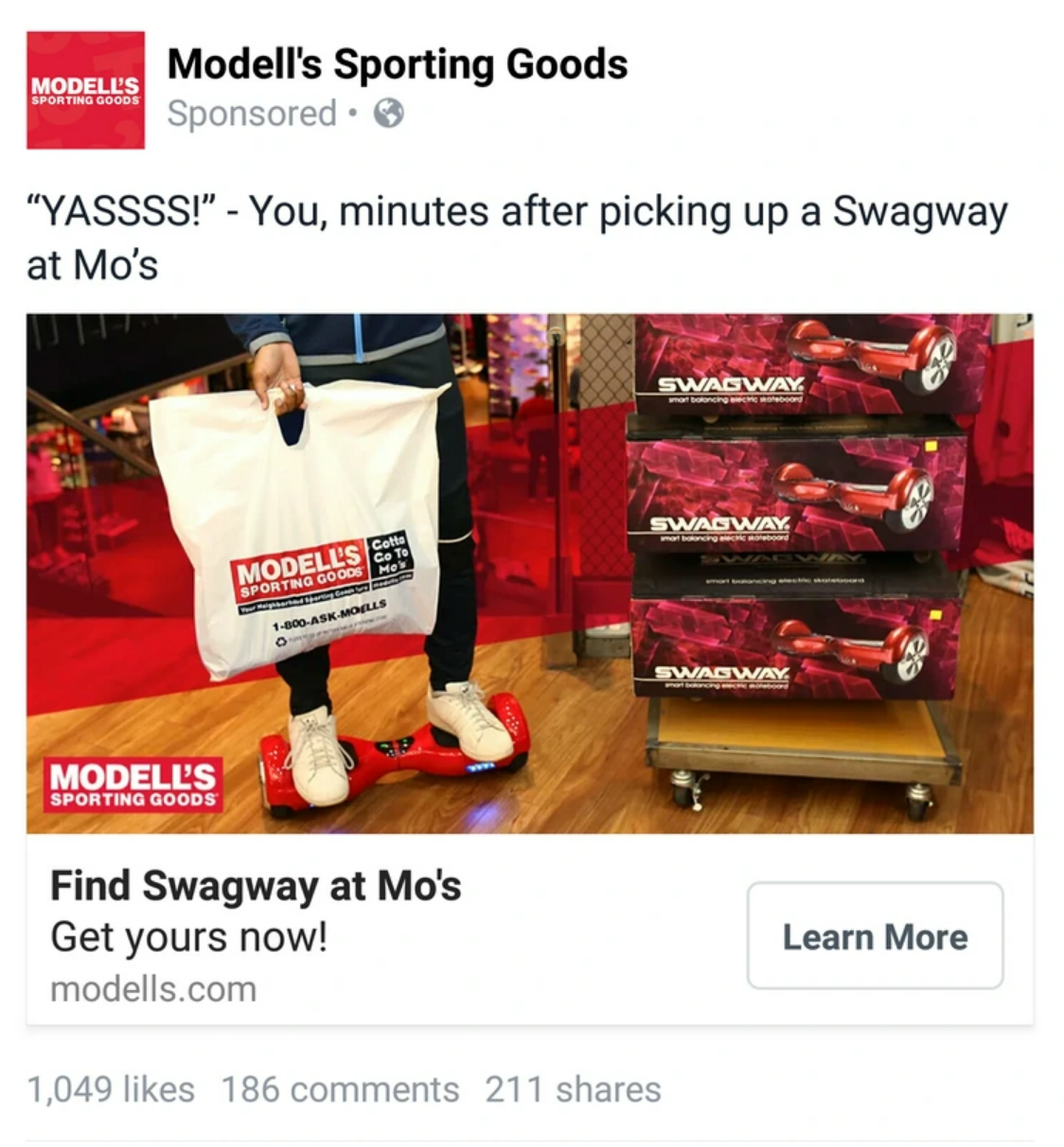 Modell's Sporting Goods how do you do fellow kids ad from Imgur