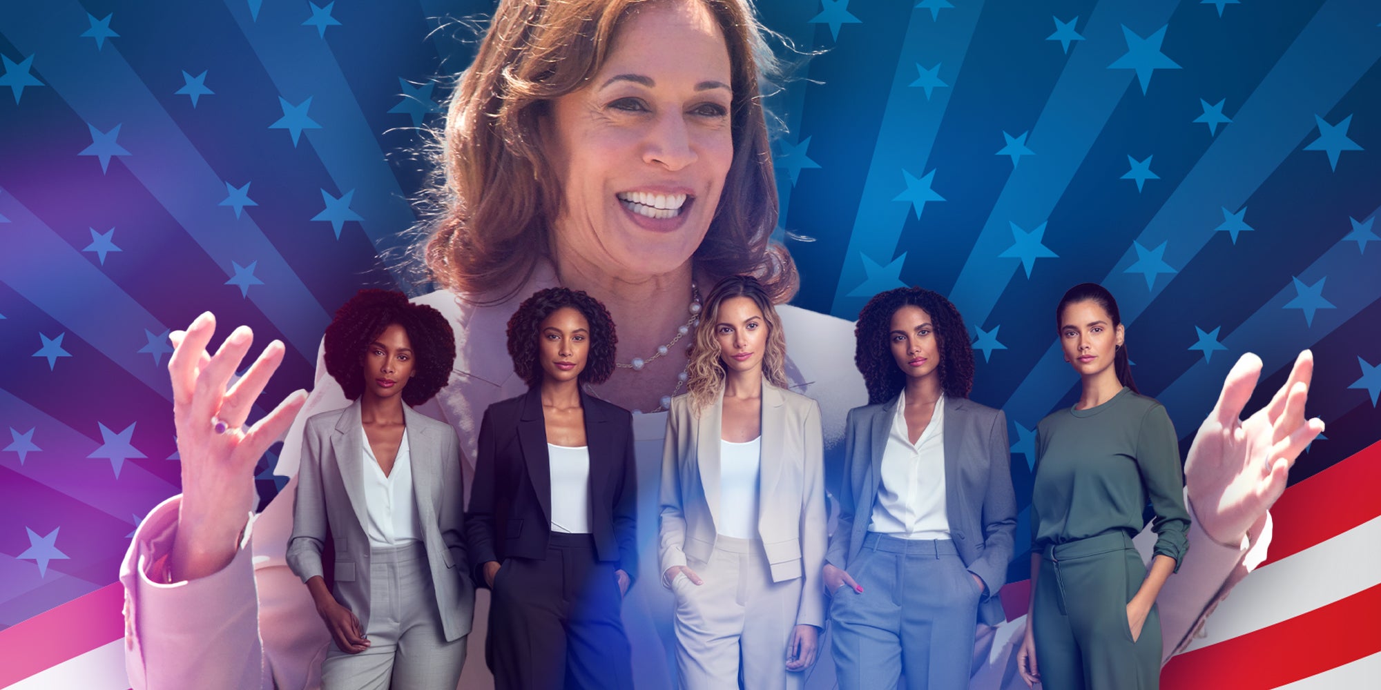 Pantsuit Nation is fired up for Kamala Harris