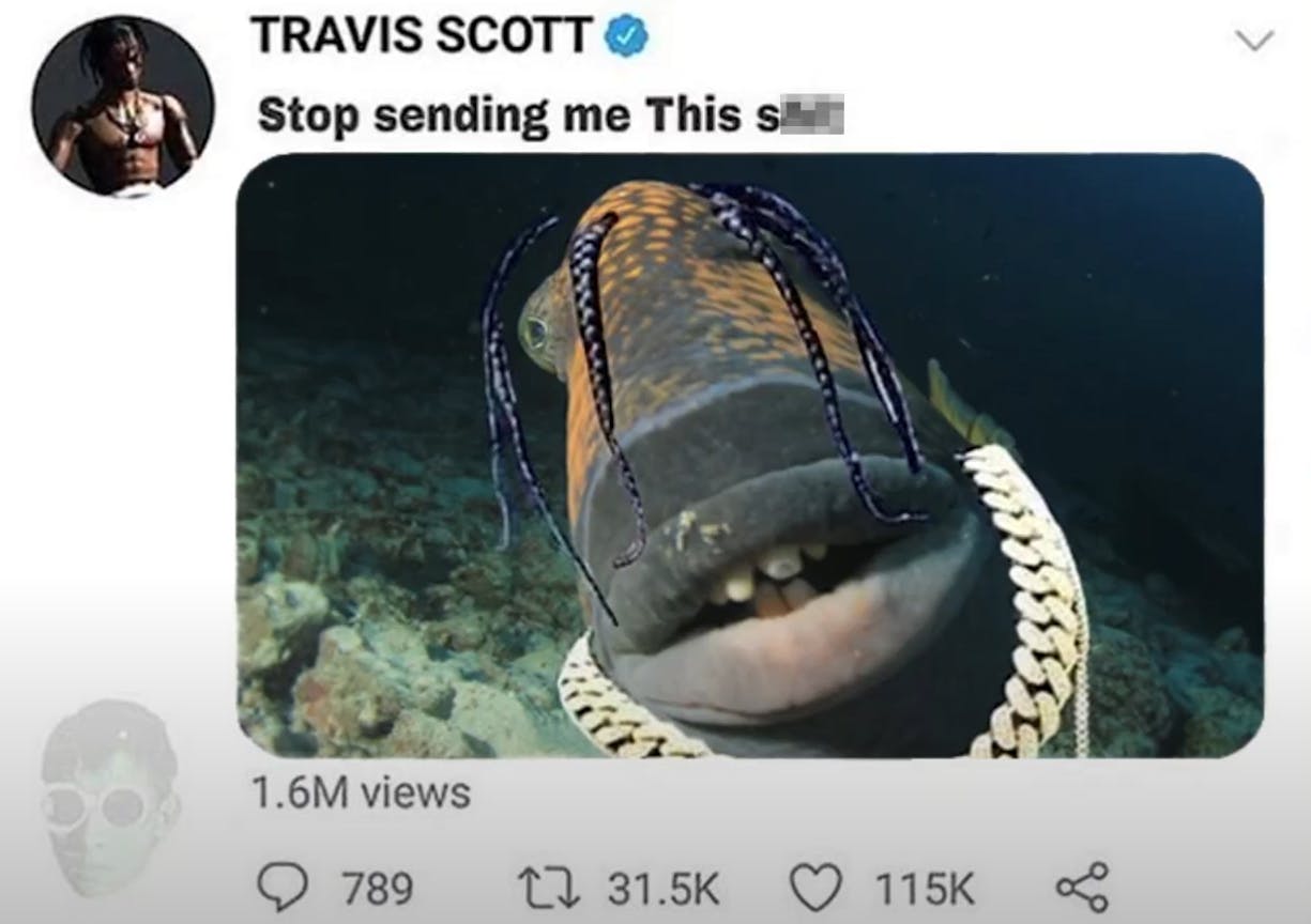 Travis Scott Fish meme