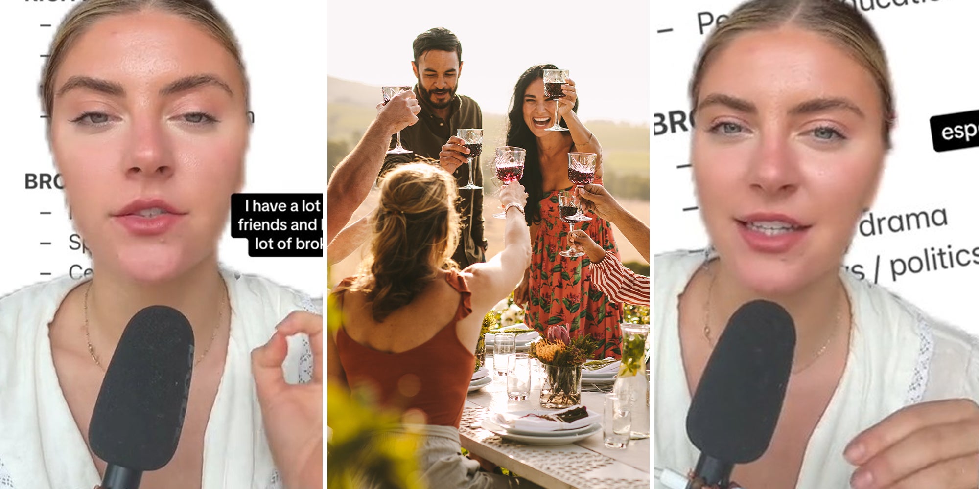 Woman reveals what poor people discuss at dinner vs. what rich people discuss at dinner, dividing viewers