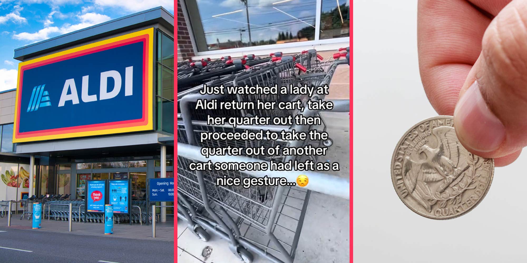 Do You Take the Quarters From the Aldi Shopping Cart?