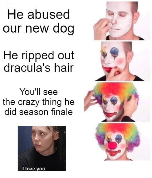 90 day fiance clown meme