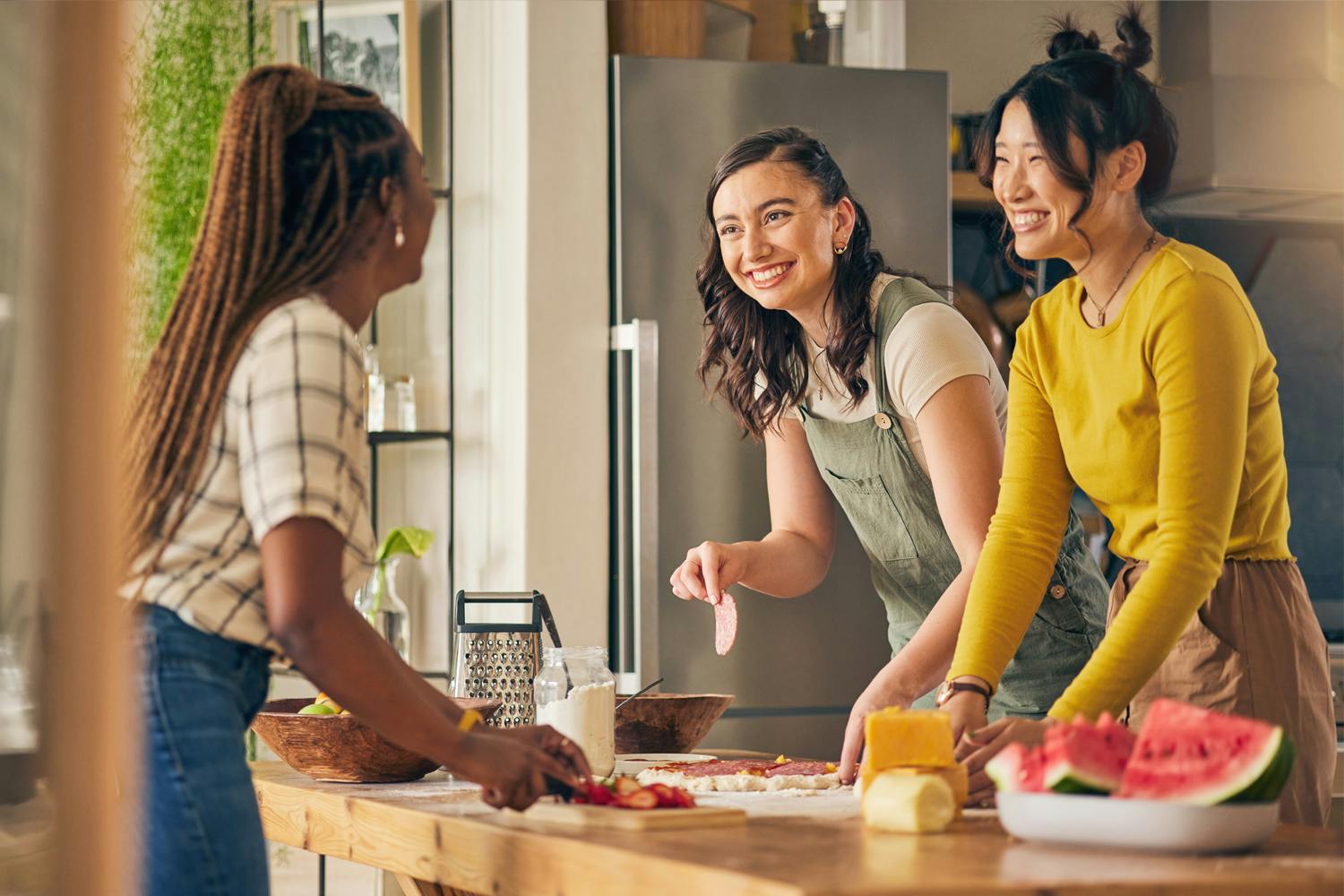 friends cooking