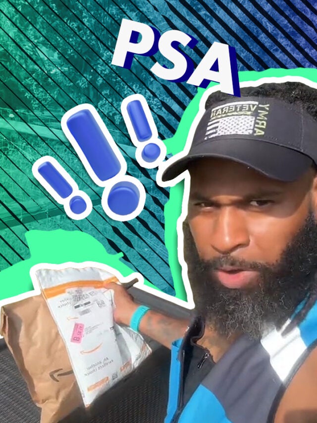 amazon driver over green and blue