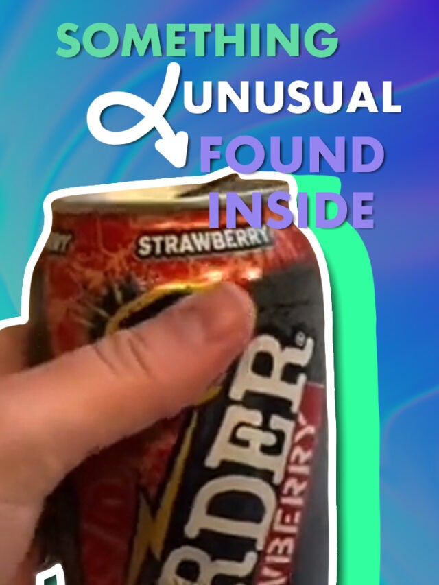 Mike's Harder in hand over green and blue