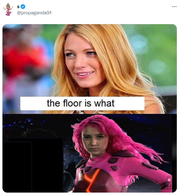 Go piss girl meme with Lava Girl.