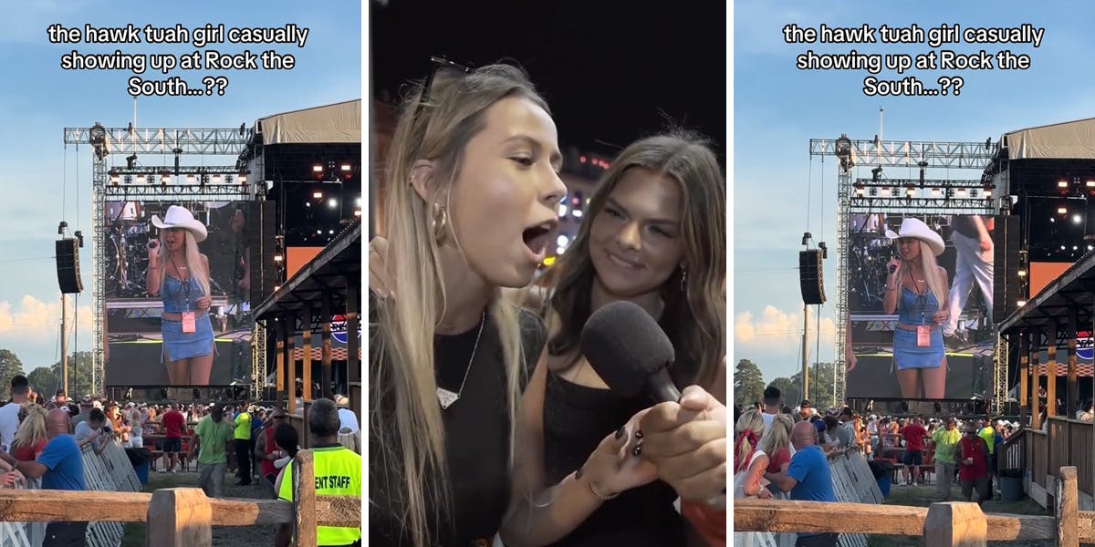 ‘Hawk Tuah girl’ Hailey Welch’s music festival appearance met with crickets in awkward video
