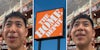 Home Depot customer notices something unusual on the security cameras in the store