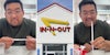 Man at In-N-Out shows trick for keeping kids entertained at table. Everyone’s done this